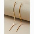 Anthropologie Jewelry | Anthropologie Gold Chain Earrings | Color: Gold | Size: Os