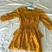 Zara Dresses | Dress | Color: Gold/Yellow | Size: M