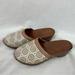 Free People Shoes | Free People Laser Cut Floral Wooden Clogs | Color: Brown/White | Size: 9