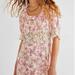 Free People Dresses | Free People Lucie Mini Dress Pink Size 10 | Color: Pink/White | Size: 10