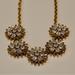 J. Crew Jewelry | J.Crew Rhinestone Statement Necklace 17-20" Extender Gold Tone Oval Cable Chain | Color: Gold | Size: Os
