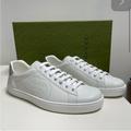 Gucci Shoes | Gucci Interlocking G New Ace Trainers Men Size 16.5 New With Tag And Shoe Box | Color: Gray/White | Size: 16.5