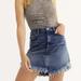 Free People Skirts | Free People Blue Dark Wash Bailey Denim High Waist Skirt | Color: Blue | Size: 28