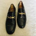 Gucci Shoes | Gucci Dark Brown Loafers/Slips On W/ Gg Logo Dress Men’s Shoes 42.5 Us 8.5 | Color: Brown | Size: 8.5