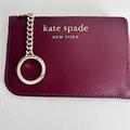 Kate Spade Accessories | Kate Spade Card Case Darcy Medium Long Zip Card Holder Plum Dark Purple | Color: Purple | Size: Os