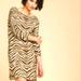 J. Crew Dresses | J. Crew Collection Zebra Print Merino Wool Dress Xs | Color: Brown/Tan | Size: Xs