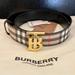 Burberry Accessories | Bnwt Burberry Vintage Check Tb Belt - Size 26 / 65. Retail Price: $410 | Color: Black/Tan | Size: S