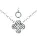 Giani Bernini Jewelry | Giani Bernini Cubic Zirconia Flower Cluster Pendant Necklace In Sterling Silver | Color: Silver | Size: Os