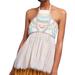 Anthropologie Tops | Anthropologie Floreat White Itzel Embroidered Rainbow Stripe Halter Top-8 | Color: Purple/White | Size: 8