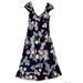 Anthropologie Dresses | Anthropology Possibility Silk Floral Midi Dress M Nwot | Color: Black/Purple | Size: M