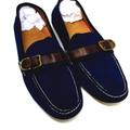 Polo By Ralph Lauren Shoes | Blue Suede Polo Ralph Lauren Loafers Size 16d | Color: Blue | Size: 16