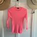 J. Crew Sweaters | J. Crew Italian Linen-Blend Ribbed Crewneck Light Sweater Marled Pink Small | Color: Pink | Size: S