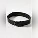 Anthropologie Accessories | Anthropologie Classic Leather Tail Belt Size L | Color: Black/Silver | Size: L(32”-36”)