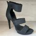 Jessica Simpson Shoes | Jessica Simpson Leather High Heel Sandal | Color: Black | Size: 7