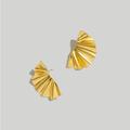 Madewell Jewelry | Madewell Wavy Statement Earring | Color: Gold | Size: 16 Mm By 25” Mm