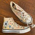 Converse Shoes | Converse Chuck Taylor X Noe & Zoe Berlin Stars & Stripe Kids Size 12 | Color: Cream/White | Size: 12g