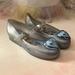 Disney Shoes | Girls 11 Mini Melissa Sweet Love + Disney Princess Flat Cinderella Shoe New | Color: Blue/Silver | Size: 11g