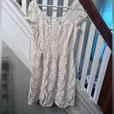 American Eagle Outfitters Dresses | Cream Lace Dress | Color: Cream | Size: 6