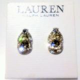 Ralph Lauren Jewelry | Lauren Ralph Lauren Silver Tone Clear Rhinestone Stud Earrings Nwt | Color: Silver | Size: Os
