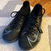 Nike Shoes | Euc Size 4y Nike Superfly Mercurial Futsal Shoes. | Color: Black/Blue | Size: 4b