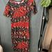 Lularoe Dresses | Lularoe Flower Dress | Color: Green/Red | Size: Xxs