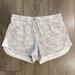 Athleta Shorts | Athleta Cabo Tide Linen Shortietan Camo Shorts Size 4 | Color: Cream/Tan | Size: 4