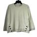 Madewell Tops | Madewell (Re)Sourced Brushed Side-Button Relaxed Sweatshirt Size Xxs Fleece Soft | Color: Green | Size: Xxs