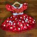 Disney Costumes | Meenie Mouse Kids Costume Size 3 | Color: Red/White | Size: 3