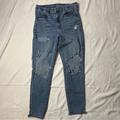 American Eagle Outfitters Jeans | American Eagle Skinny Ripped Jeans Women’s Size 12 Short | Color: Blue | Size: 12p