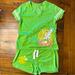 Disney Pajamas | Disney Kids Pajama Set Big Girls Size 12 Tinker Bell Green | Color: Green | Size: 12g