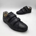 Gucci Shoes | Gucci Womens Black Double Strap Leather Sneakers 38.5 Us 8.5 | Color: Black | Size: 8.5