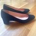 J. Crew Shoes | J.Crew Kate Block Heel Classic Heel Pumps Black Suede Size 9.5 | Color: Black | Size: 9.5