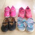 Disney Shoes | Lot Of 4 Toddler Girl's Size 6 Shoes | Color: Black/Pink | Size: 6bb