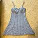 American Eagle Outfitters Dresses | American Eagle Stripped Chambray Corset Style Sundress With Removable Straps. | Color: Blue/White | Size: S