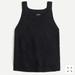 J. Crew Tops | J. Crew | Black Knit Cotton Sweater Tank Top Sleeveless Blouse | Color: Black | Size: S