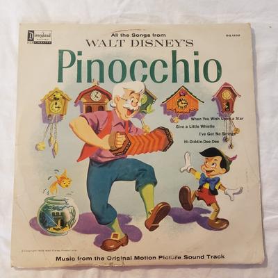 Disney Media | 1959 Walt Disney Pinocchio Soundtrack Vinyl Record | Color: Orange | Size: Os