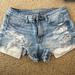 American Eagle Outfitters Shorts | Blue Jean Shorts From American Eagle Outfitters. Size 12 And Labeled Stretchy | Color: Blue | Size: 12