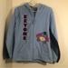Disney Jackets & Coats | Disney Jacket Hooded Fleece Light Blue Size M Eeyore | Color: Blue | Size: M