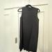 Zara Dresses | Black Zara Sleeveless Mock Turtleneck Dress. Size Medium | Color: Black | Size: M