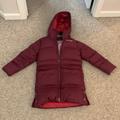 Columbia Jackets & Coats | Columbia Burgundy Goose Down Long Nordic Hooded Jacket Sz 8 | Color: Purple/Red | Size: 8g