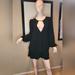 Free People Dresses | Free People Black Tiered Dress! Black Fall Winter Xs Loose Fit 100% Rayon | Color: Black | Size: Xs