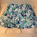 Lilly Pulitzer Shorts | Lilly Pulitzer Madison Skort Xs Tropical Turquoise Elephant Pattern | Color: Blue/Green | Size: Xs