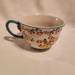 Anthropologie Dining | Anthropologie Cadiz Floral Mug With Teal Handle | Color: Green/White | Size: Os