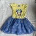 Disney Dresses | Disney Minnie Mouse Girls Tulle Dress Toddler. Size 3t Runs Bit Small Worn Once | Color: Blue/Yellow | Size: 3tg