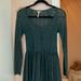 Free People Dresses | Free People Dark Green Lace Dress | Color: Green | Size: Xs