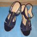 Michael Kors Shoes | Michael Kors Beckley Platform Wedge Navy Blue Canvas 10m. | Color: Blue | Size: 10