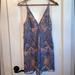 Free People Dresses | Free People Night Shimmers Mini Dress Size 2 | Color: Blue/Tan | Size: 2