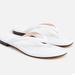 J. Crew Shoes | J. Crew Menorca Padded Thong Sandals In Leather | Color: White | Size: 6.5