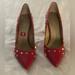 Michael Kors Shoes | Never Worn Micheal Kors Stillettos | Color: Gold/Red | Size: 9