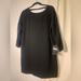 Zara Dresses | Black Boxy Mini Dress With Lace Sleeves | Color: Black | Size: M